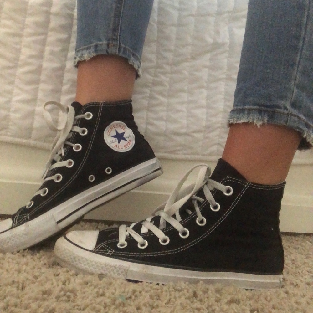 Black High Top Converse All Stars